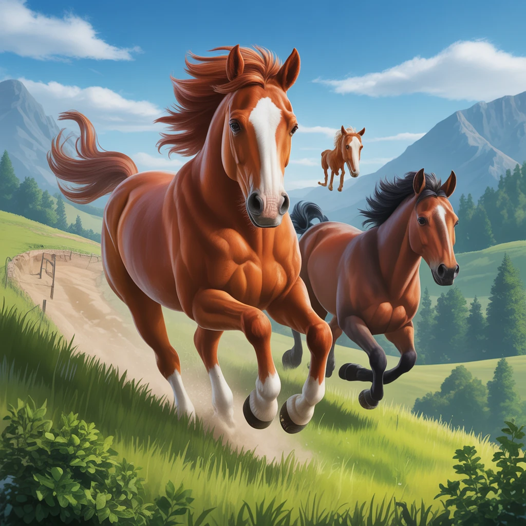 Cover image of Ultimate Horse Sliding Adventure – Play Free Online!