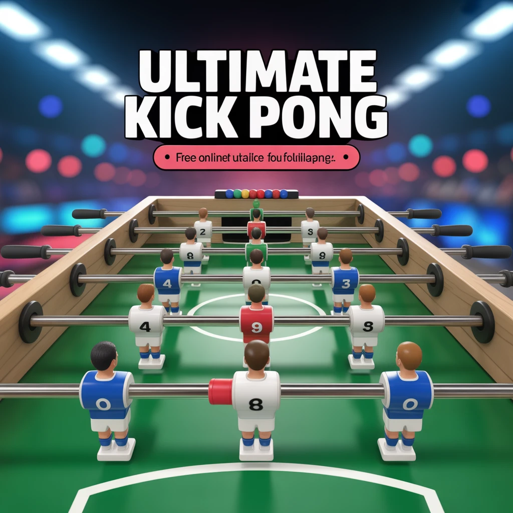 Cover image of Ultimate Kick Pong: Free Online Table Soccer Challenge