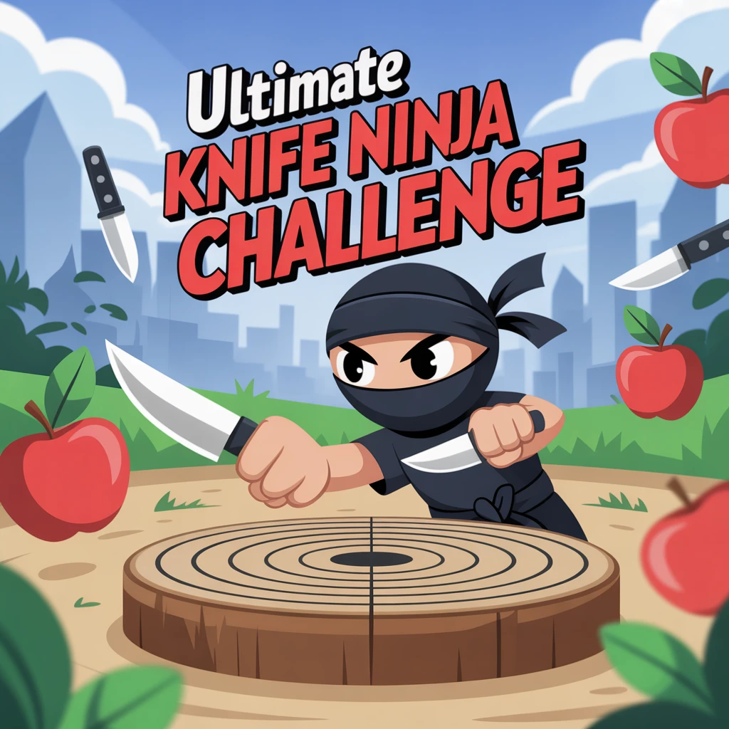 Cover image of Ultimate Knife Ninja Challenge: Master the Art of Precision Throwing in this Free Online Game!