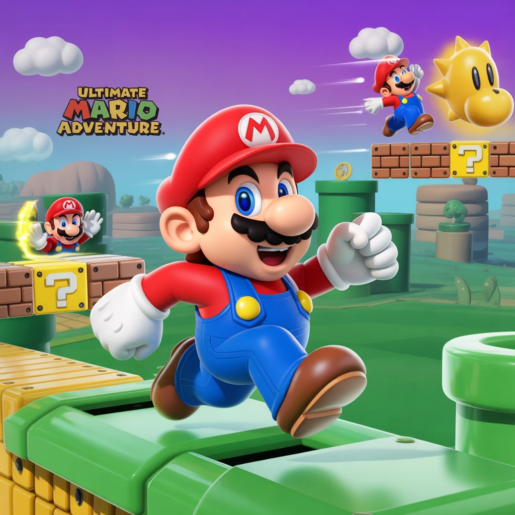 Cover image of Ultimate Mario Adventure: Fast-Paced Online Running Game