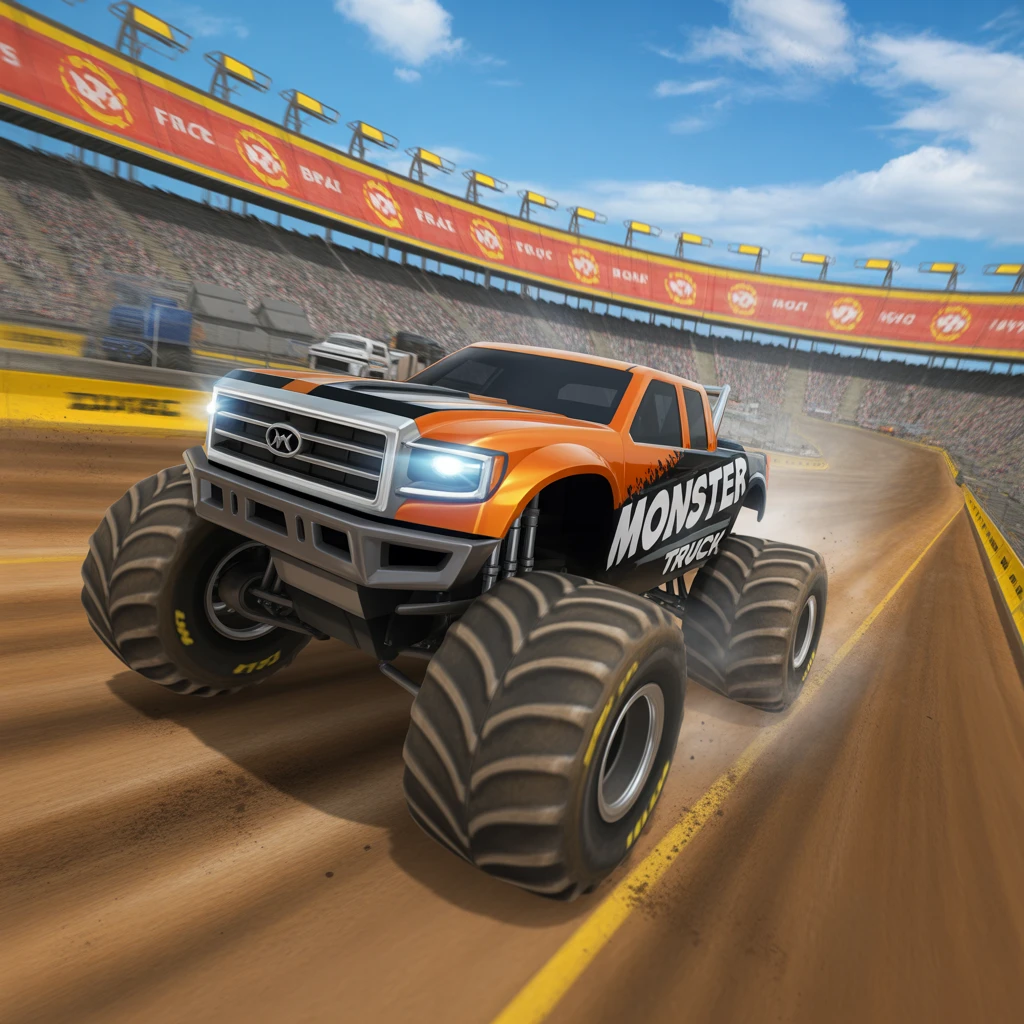 Cover image of Ultimate Monster Truck Racing Challenge - Free Online Game!