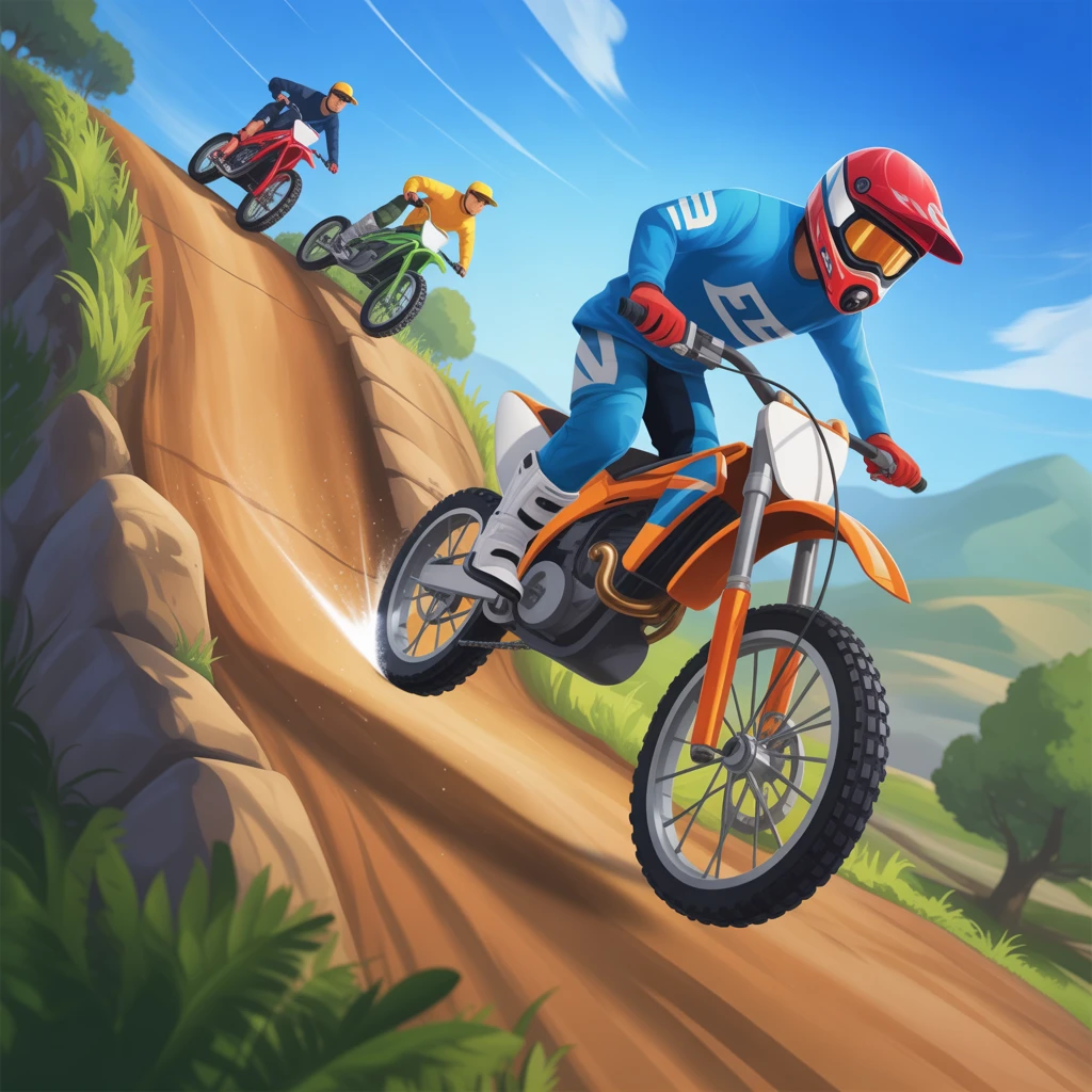 Cover image of Ultimate Motocross Xtreme Stunts: Thrilling Online Bicycle Adventure