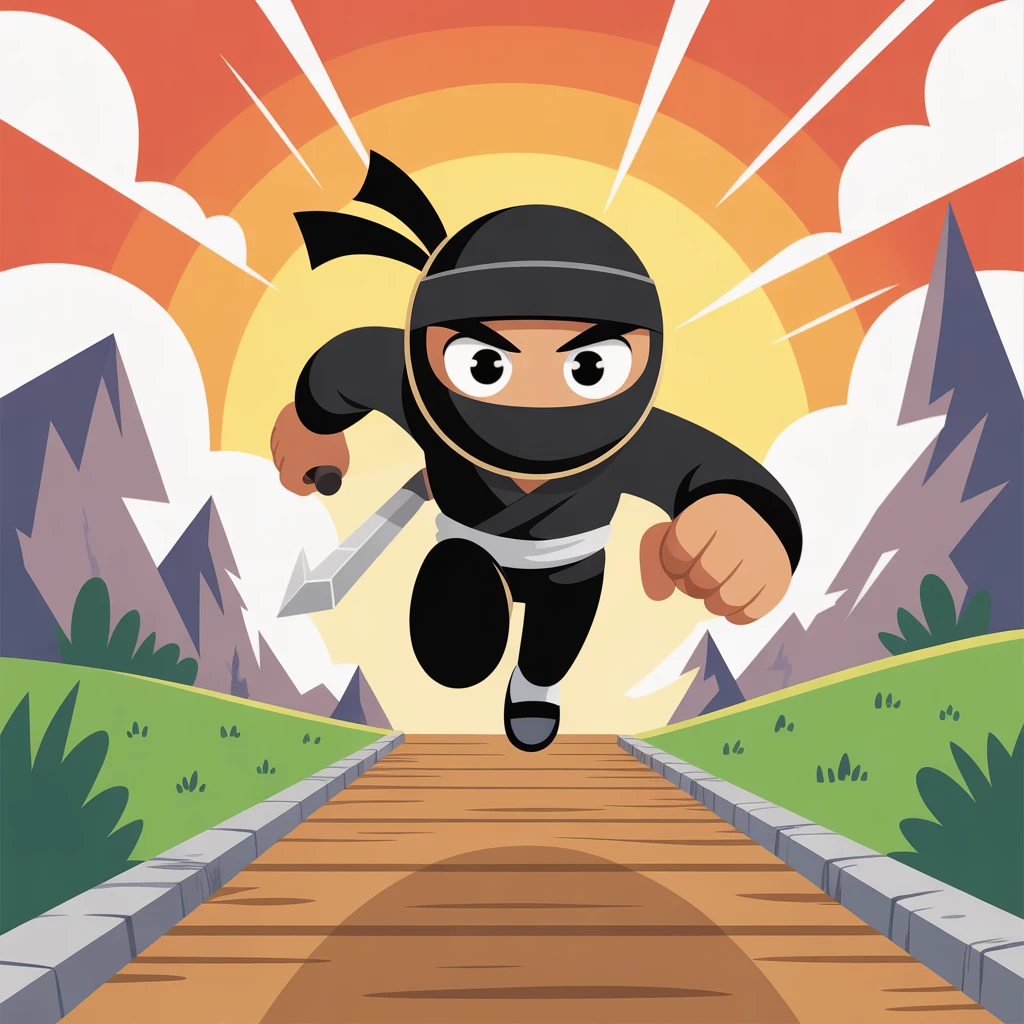 Cover image of Ultimate Ninja Run: Free Online Adventure Game