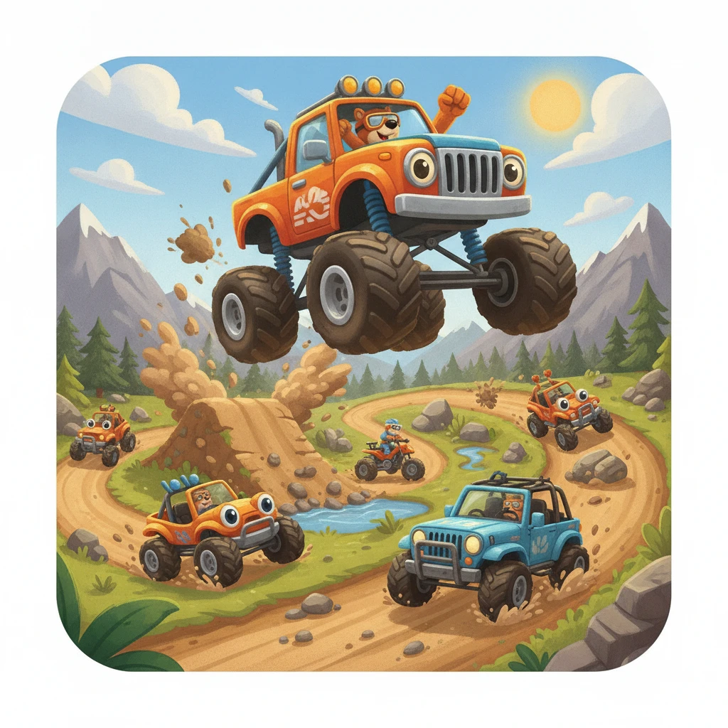 Cover image of Ultimate Off-Road Racing Challenge: Conquer the Trails Online!