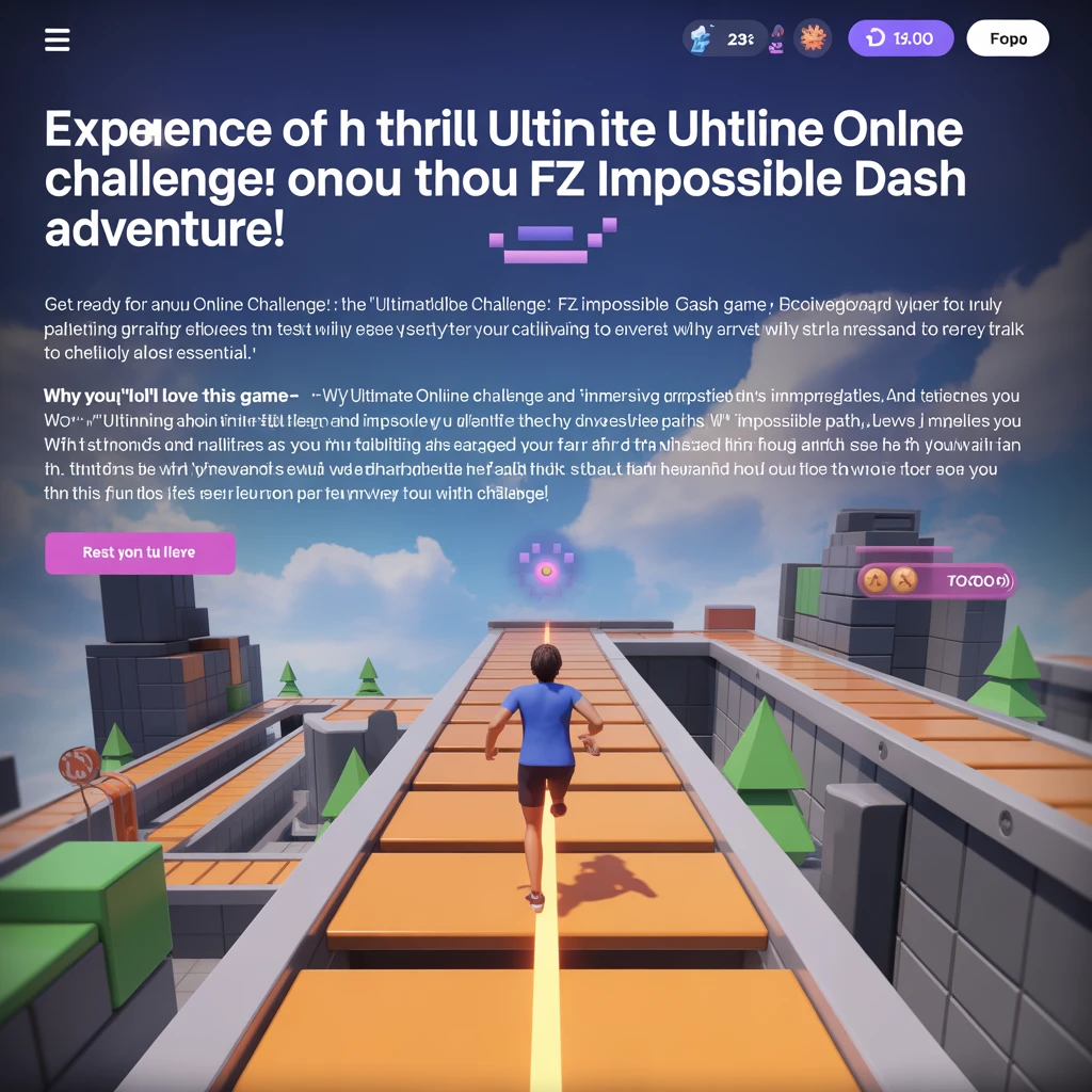 Cover image of Ultimate Online Challenge: FZ Impossible Dash Adventure