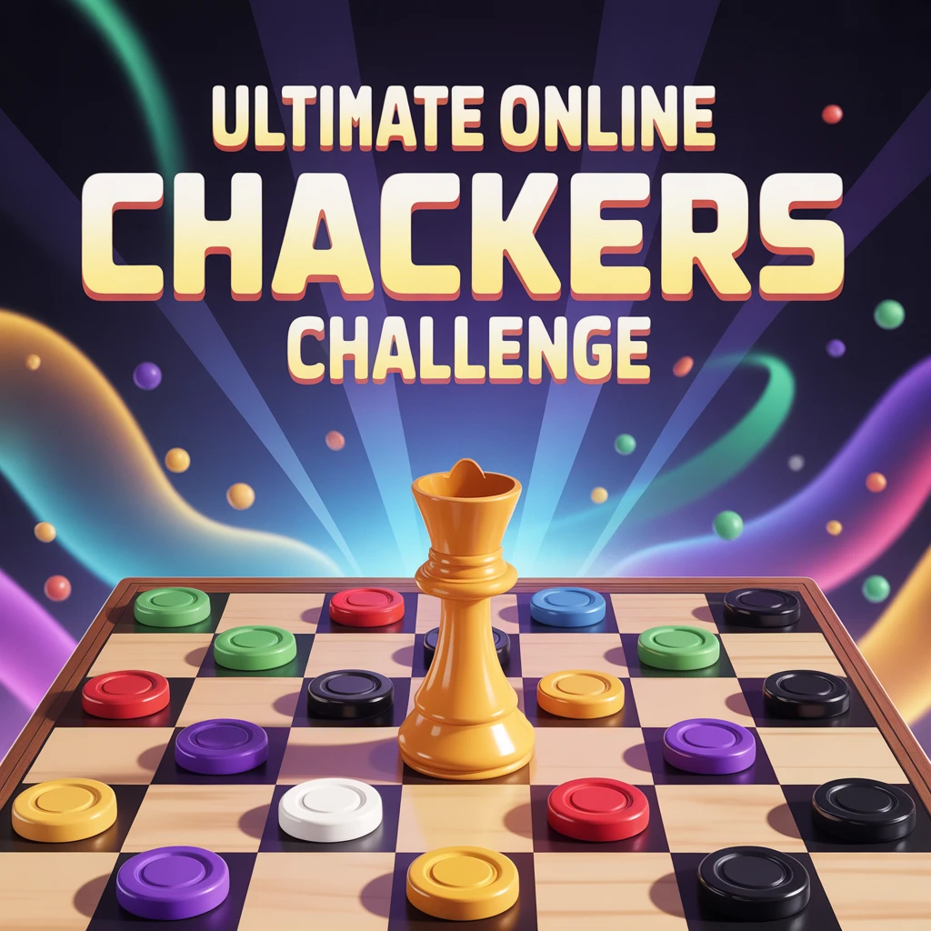Cover image of Ultimate Online Checkers Challenge: Play Free Multiplayer Games
