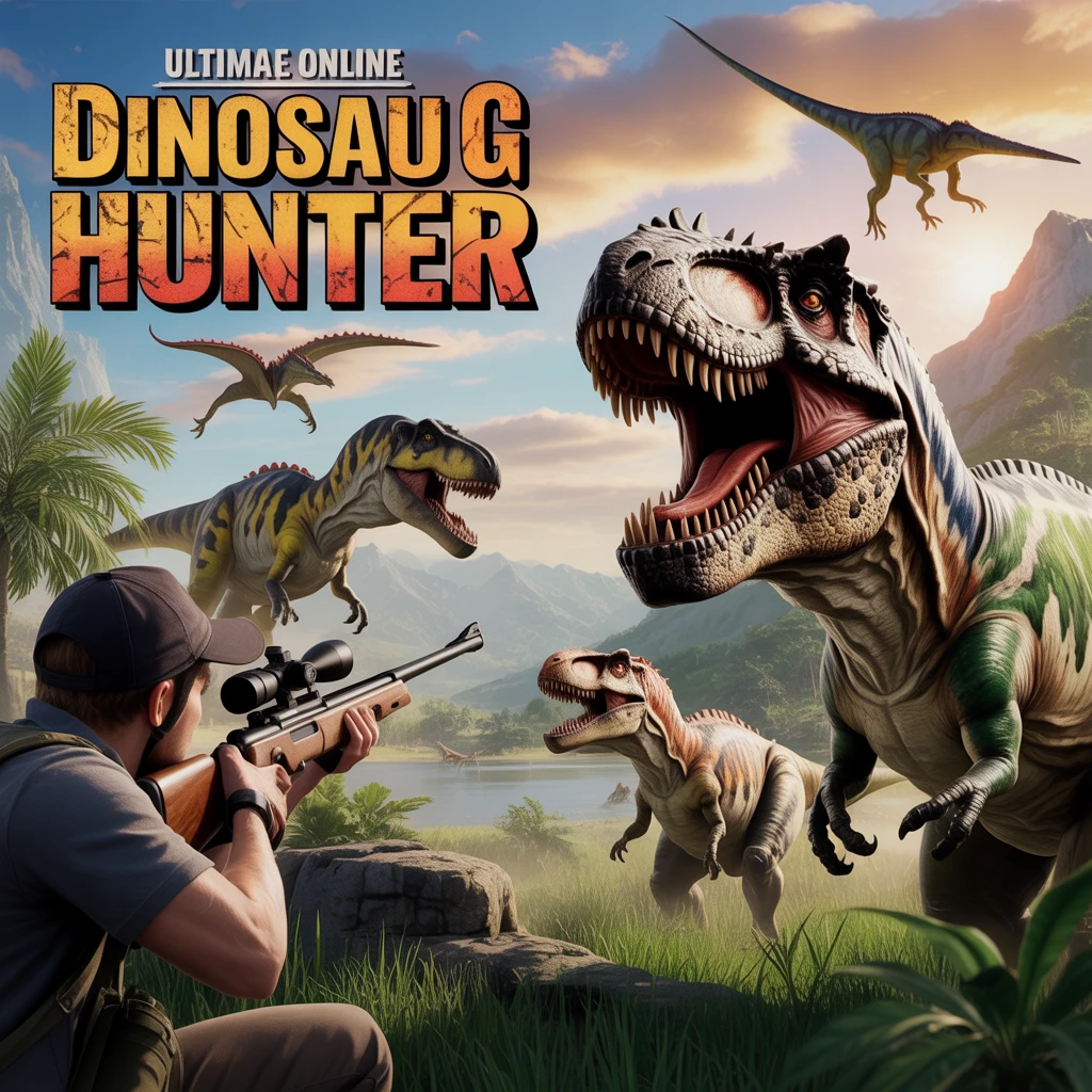 Cover image of Ultimate Online Dinosaur Hunter: Conquer the Prehistoric Threat