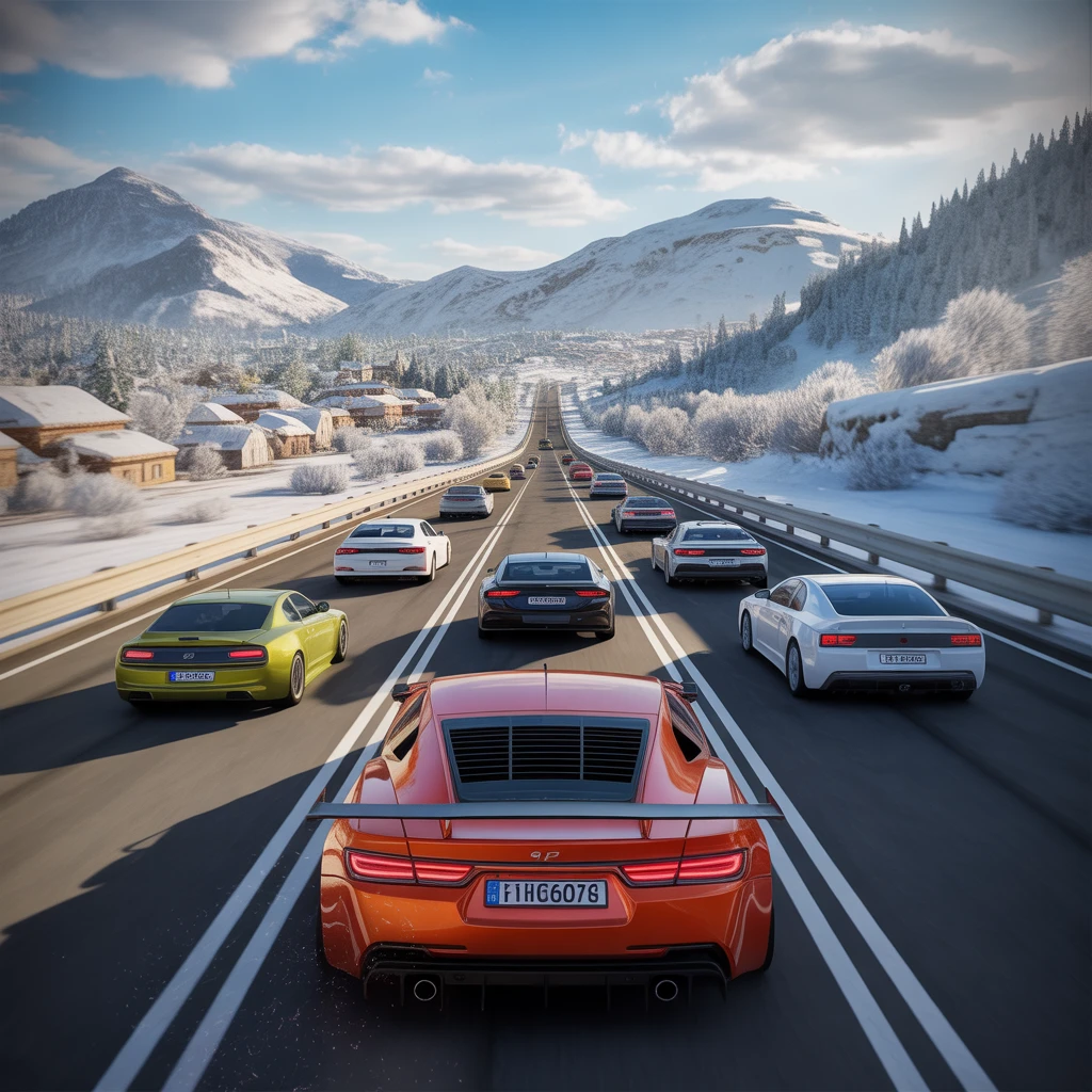 Cover image of Ultimate Online Highway Car Racing Challenge: Fast-Paced Free Browser Adventure