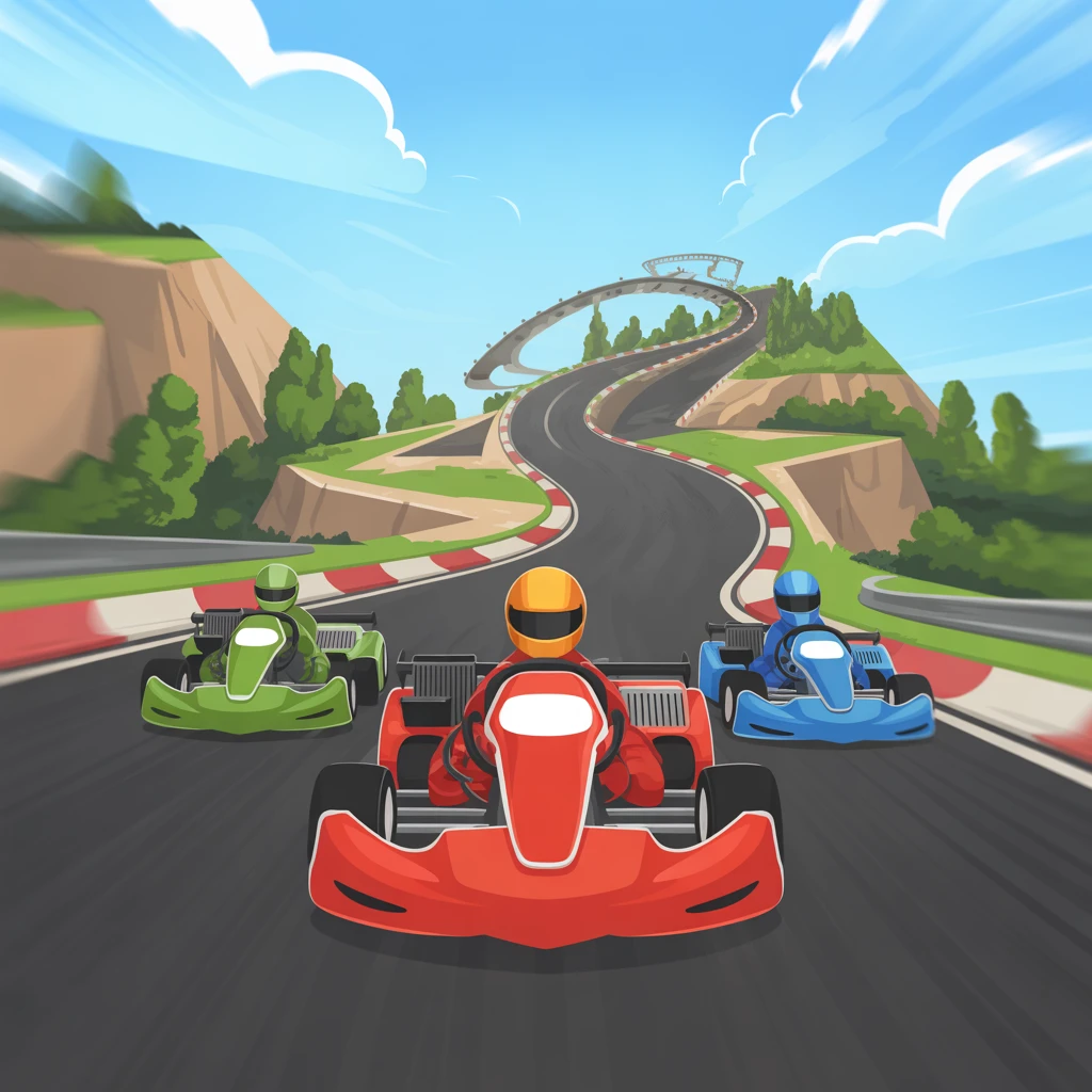 Cover image of Ultimate Online Kart Stunts Challenge: Free Browser Fun!