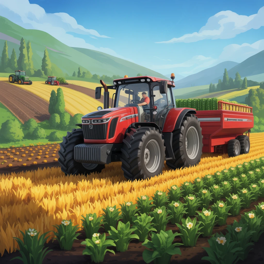 Cover image of Ultimate Online Tractor Farming Adventure: Grow Your Virtual Crops!
