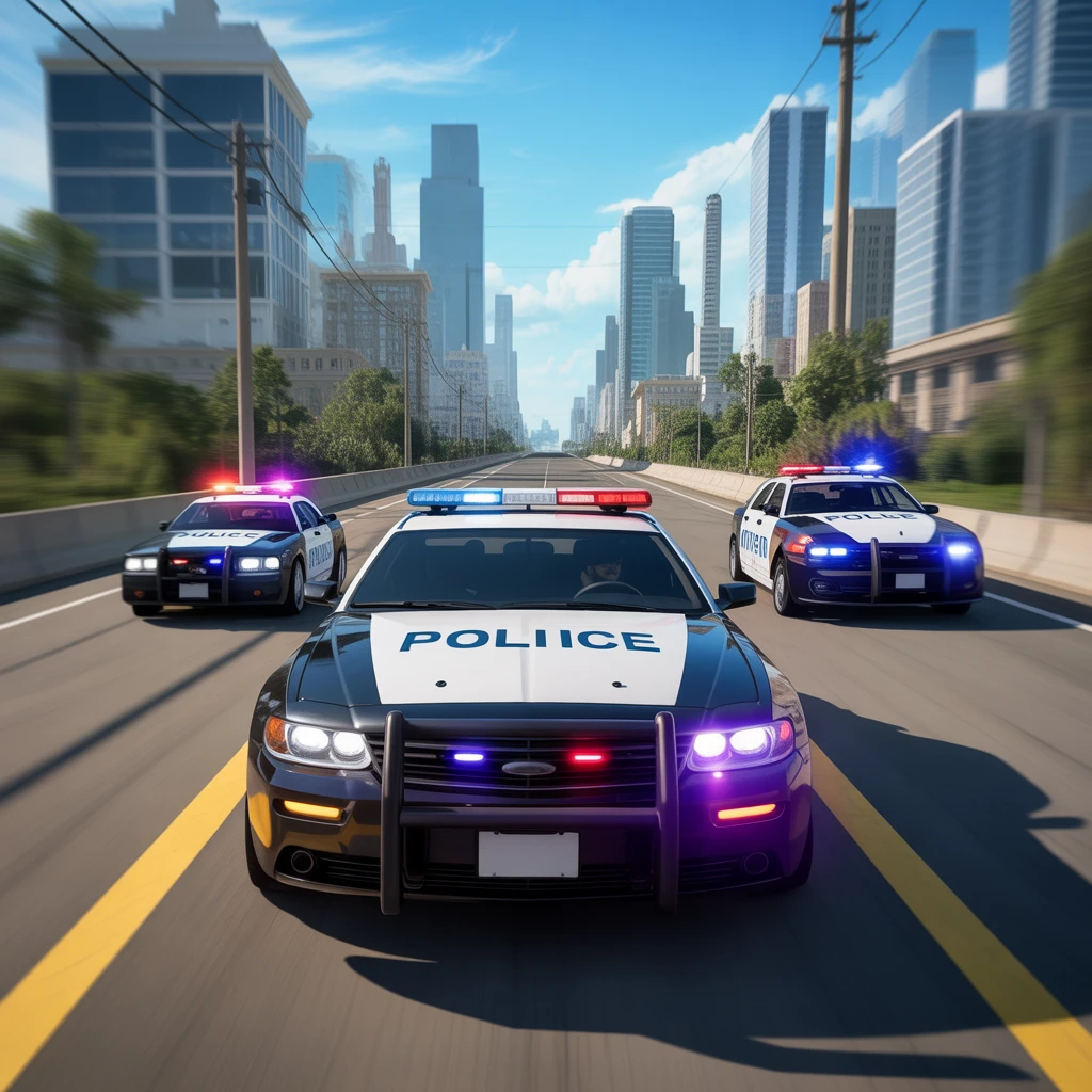 Cover image of Ultimate Police Car Chase: Free Online Action Game