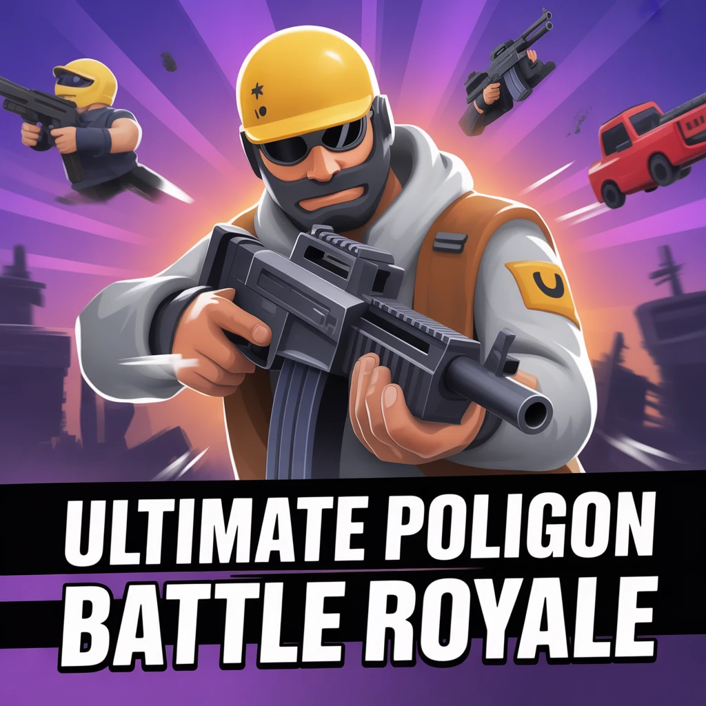 Cover image of Ultimate Poligon Battle Royale: Epic Free Gunfight Arena Game
