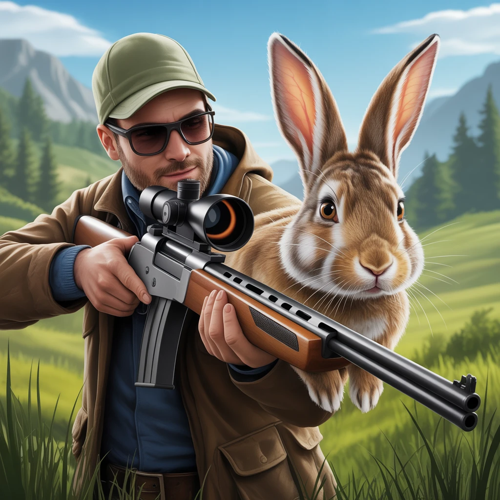 Cover image of Ultimate Rabbit Hunter: Free Online Shooting Adventure