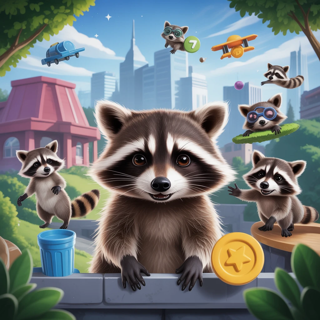 Cover image of Ultimate Raccoon Adventure: Click Your Way to Fun!