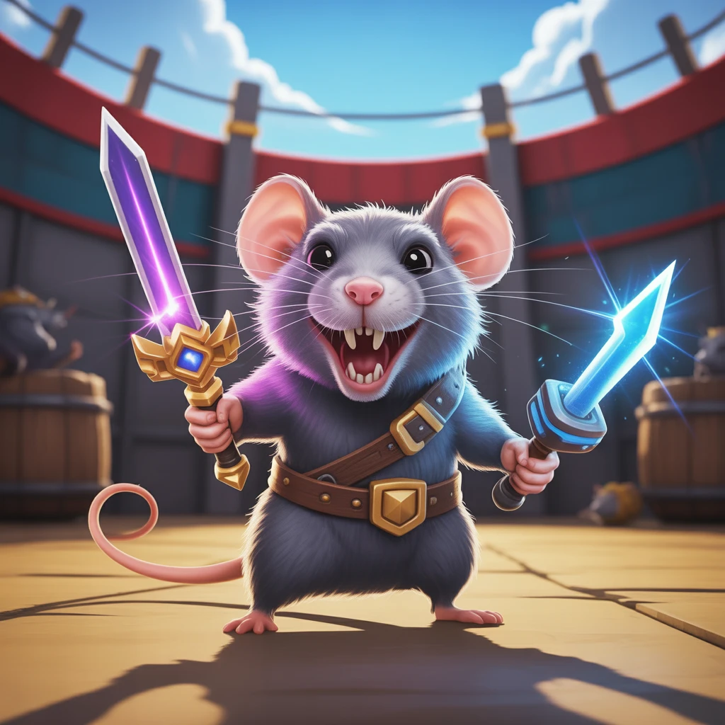Cover image of Ultimate Rat Showdown: Free Online Arena Battle Game