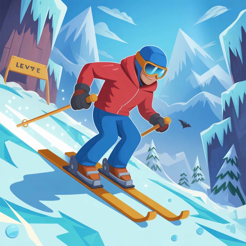 Cover image of Ultimate Snow Skiing Adventure: Free Online Platformer Game