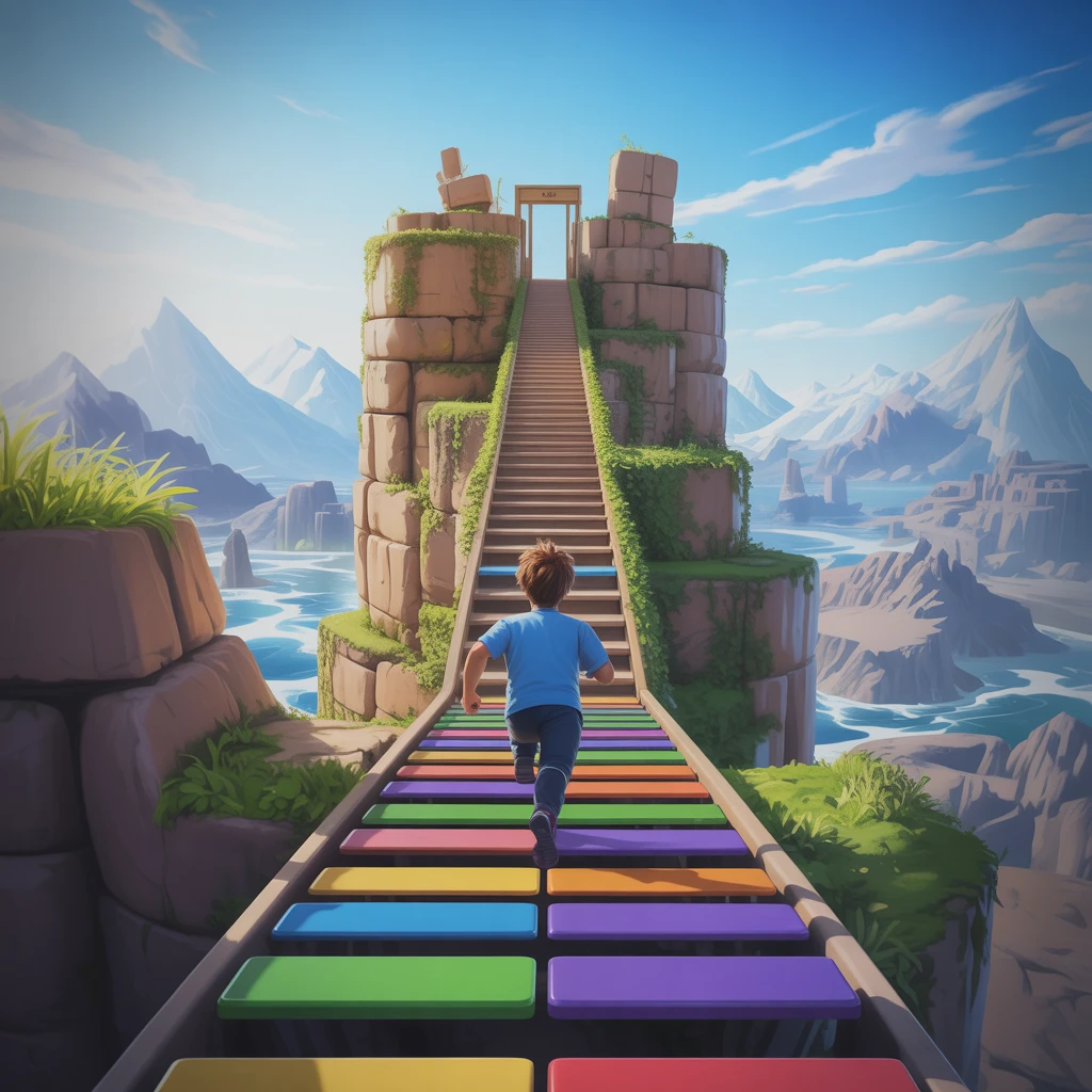 Cover image of Ultimate Stair Climbing Challenge - Free Online Game