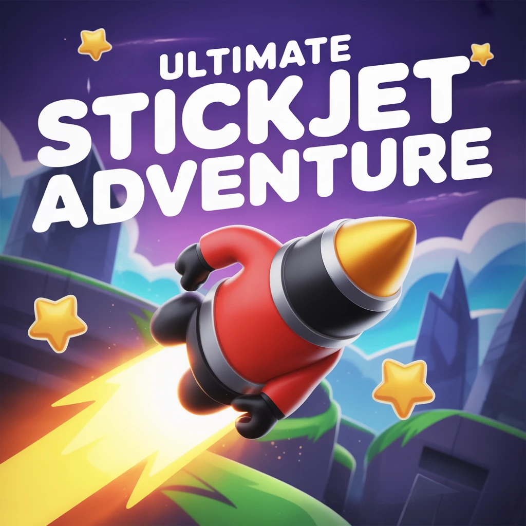 Cover image of Ultimate Stickjet Adventure: Soar to Victory in this Free Online Game!