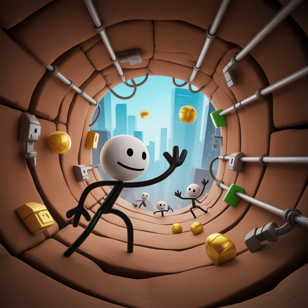 Cover image of Ultimate Stickman Escape Adventure - Free Online Game
