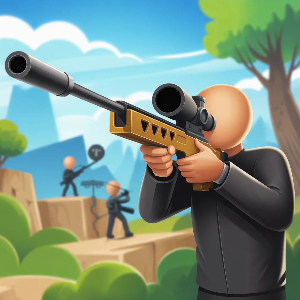 Cover image of Ultimate Stickman Sniper Challenge: Free Online Shooter Game