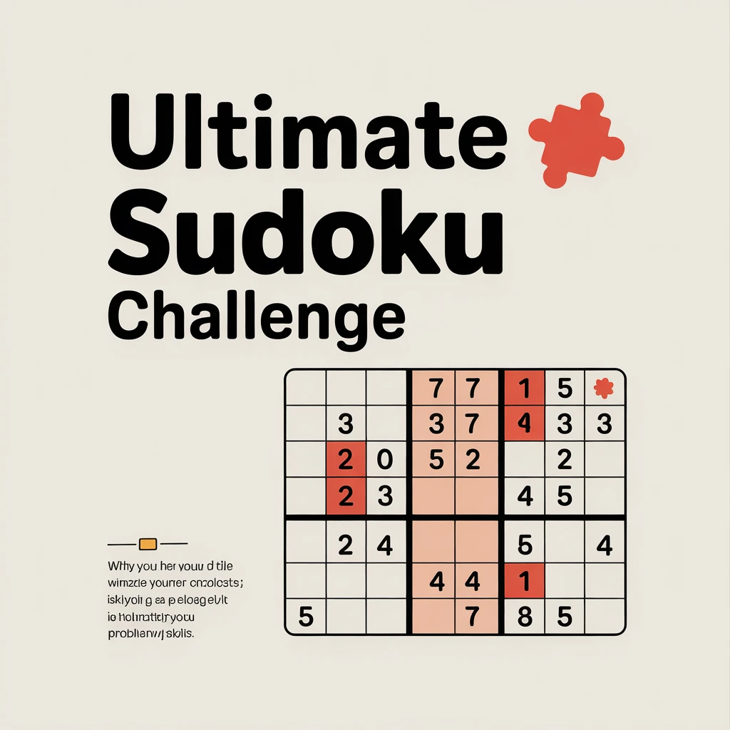 Cover image of Ultimate Sudoku Challenge: Play the Classic Minimalist Game Online for Free