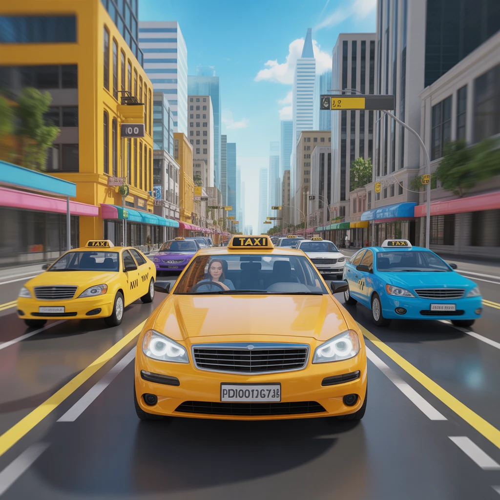 Cover image of Ultimate Taxi Driver Adventure: 3D Online Simulation Game