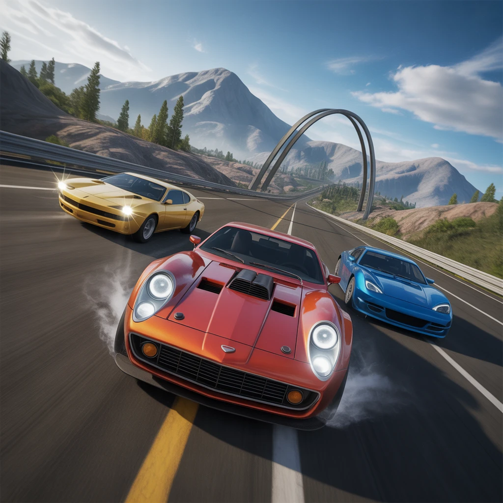 Cover image of Ultimate Thrill: Race on Realistic Impossible Tracks Online
