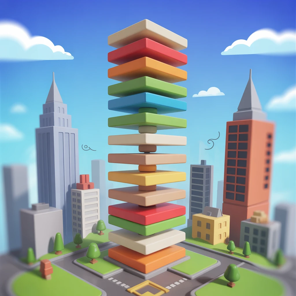 Cover image of Ultimate Tower Balancing Challenge - Free Online Game!