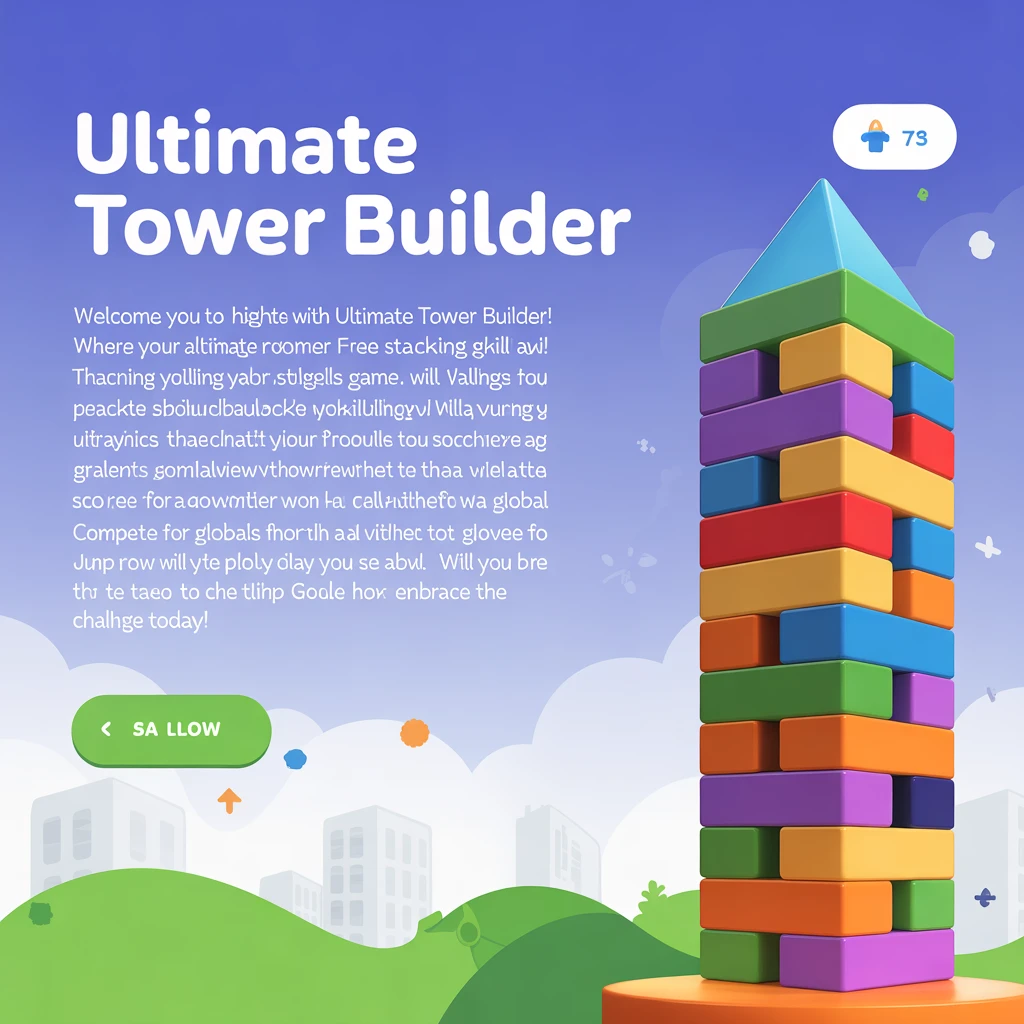 Cover image of Ultimate Tower Builder: Free Online Stacking Game