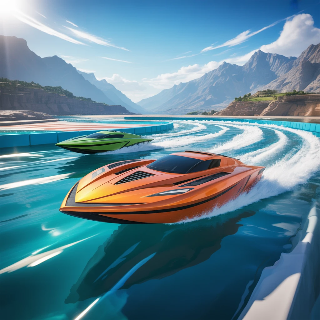 Cover image of Ultimate Water Racing Challenge: Drift and Splash in this Free Online Game!