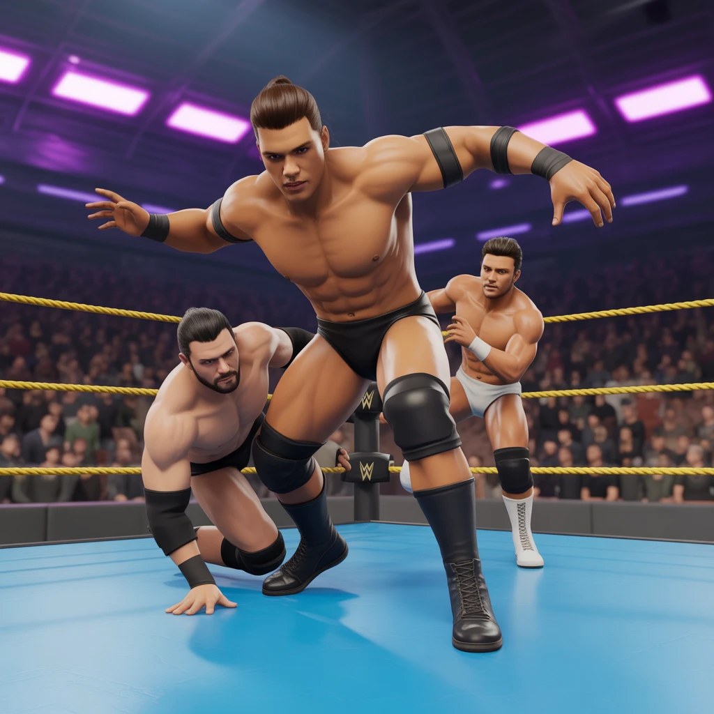 Cover image of Ultimate Wrestling Showdown: Free Online Battle Royale