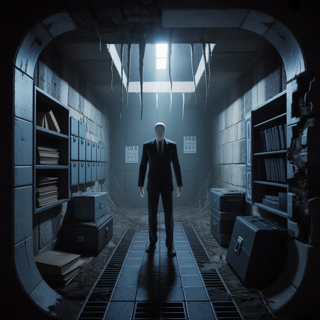 Cover image of Uncover the Chilling Secrets of WWII in Slenderman's Faceless Horror Online Game