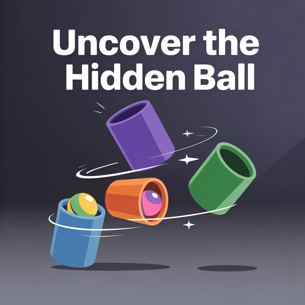 Cover image of Uncover the Hidden Ball: A Free Online Puzzle Game