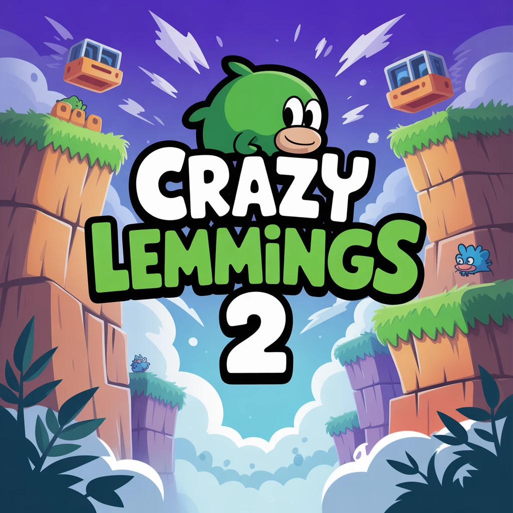 Cover image of Unique Adventure with Crazy Lemmings 2 - Play this Free Online Browser Game!