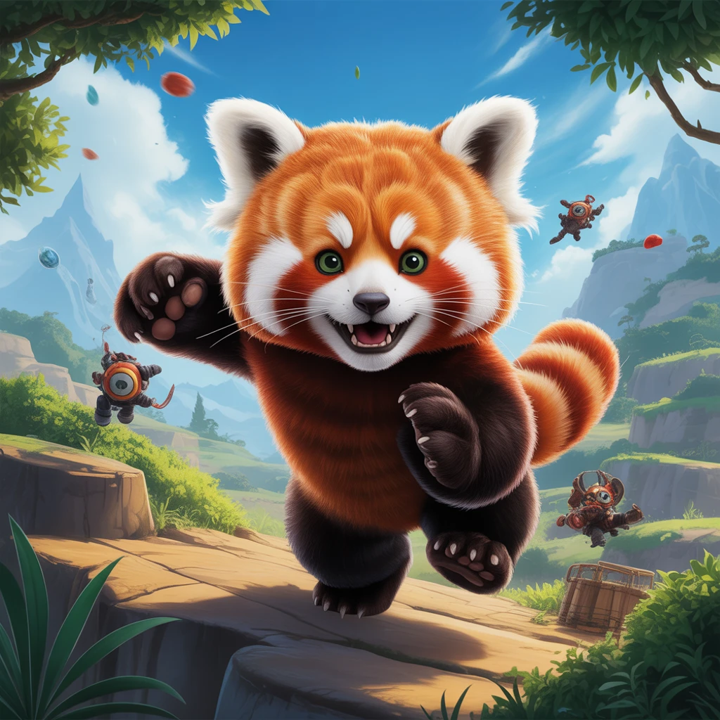 Cover image of Unique Adventure with the Amazing Redpanda - Play Online for Free!
