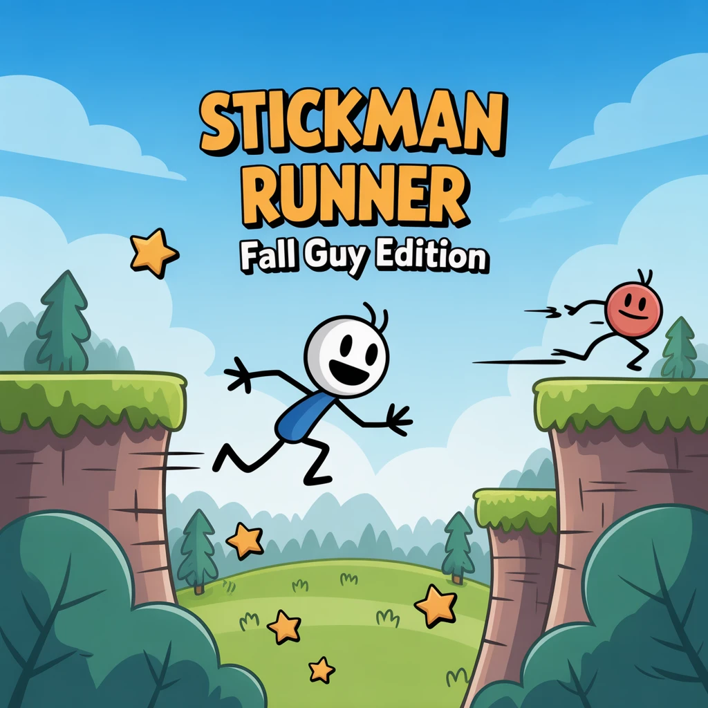 Cover image of Unique Stickman Runner: Fall Guy Edition - Free Online Game