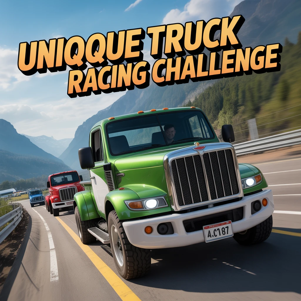 Cover image of Unique Truck Racing Challenge: Spot the Differences Online Game
