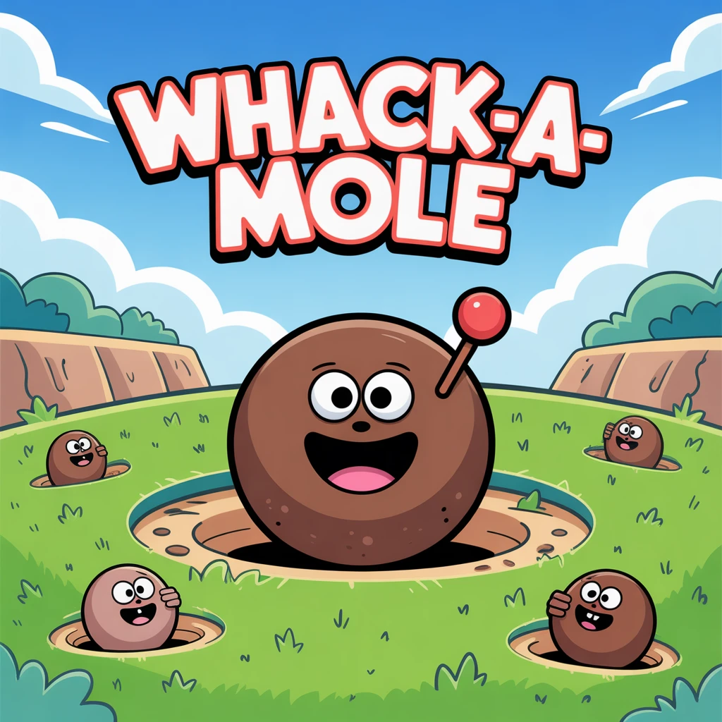 Cover image of Unleash Fun with Whack-a-Mole: Play this Free Online Game!