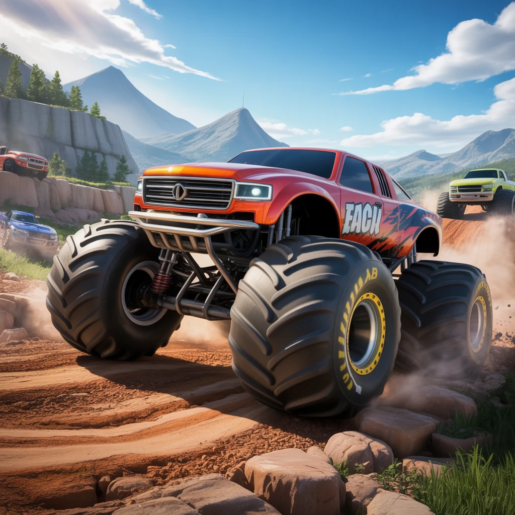 Cover image of Unleash the Beast: Free Online Monster Truck Racing Adventure