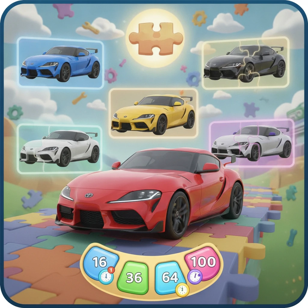 Cover image of Unleash the Fun with the Free Online Toyota Supra Jigsaw Puzzle Game!