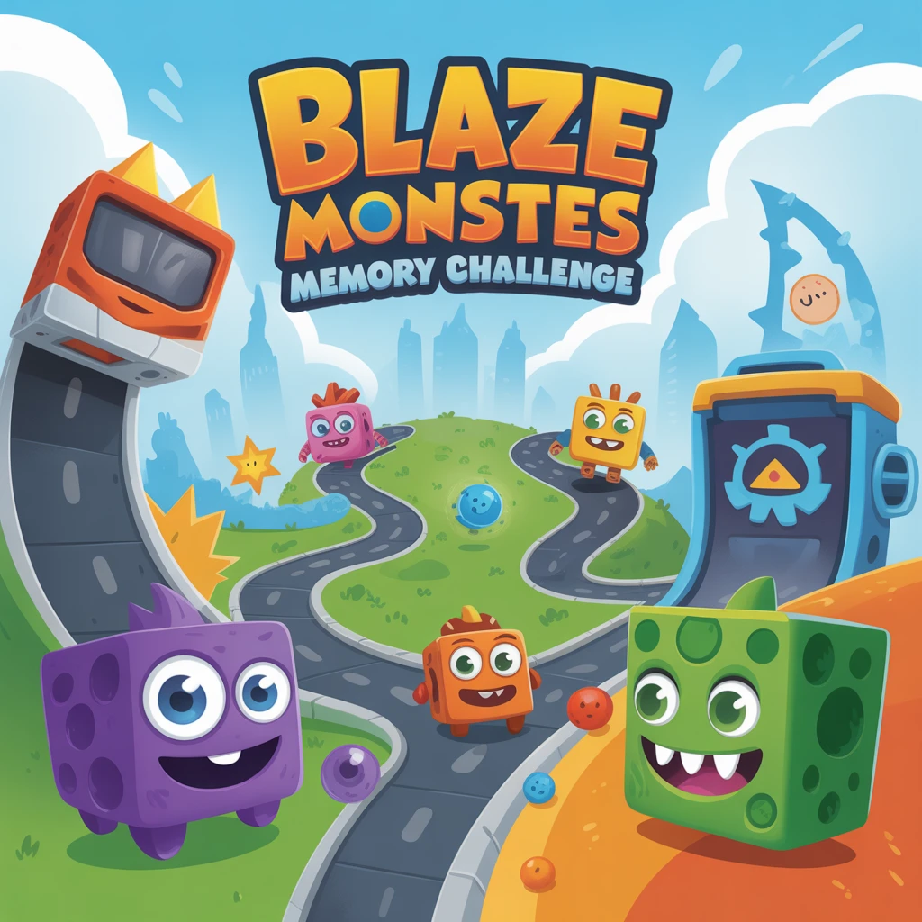 Cover image of Unleash Your Mind with Blaze Monster Machines Memory Challenge - Free Online Game