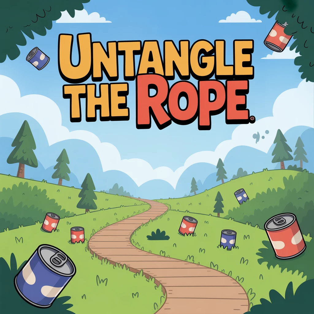 Cover image of Untangle the Rope: A Free Online Puzzle Adventure