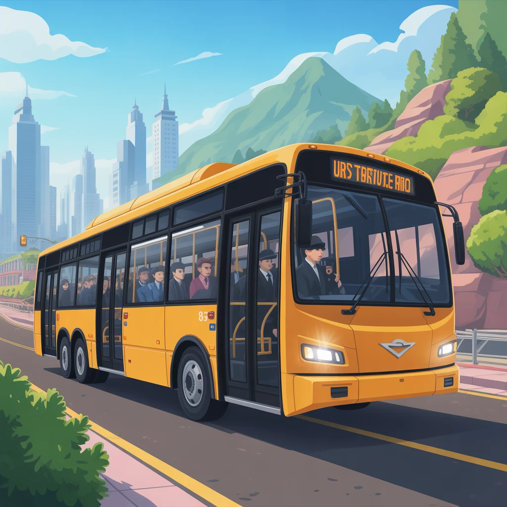Cover image of Urban Bus Driving Adventure: Experience the Metro!