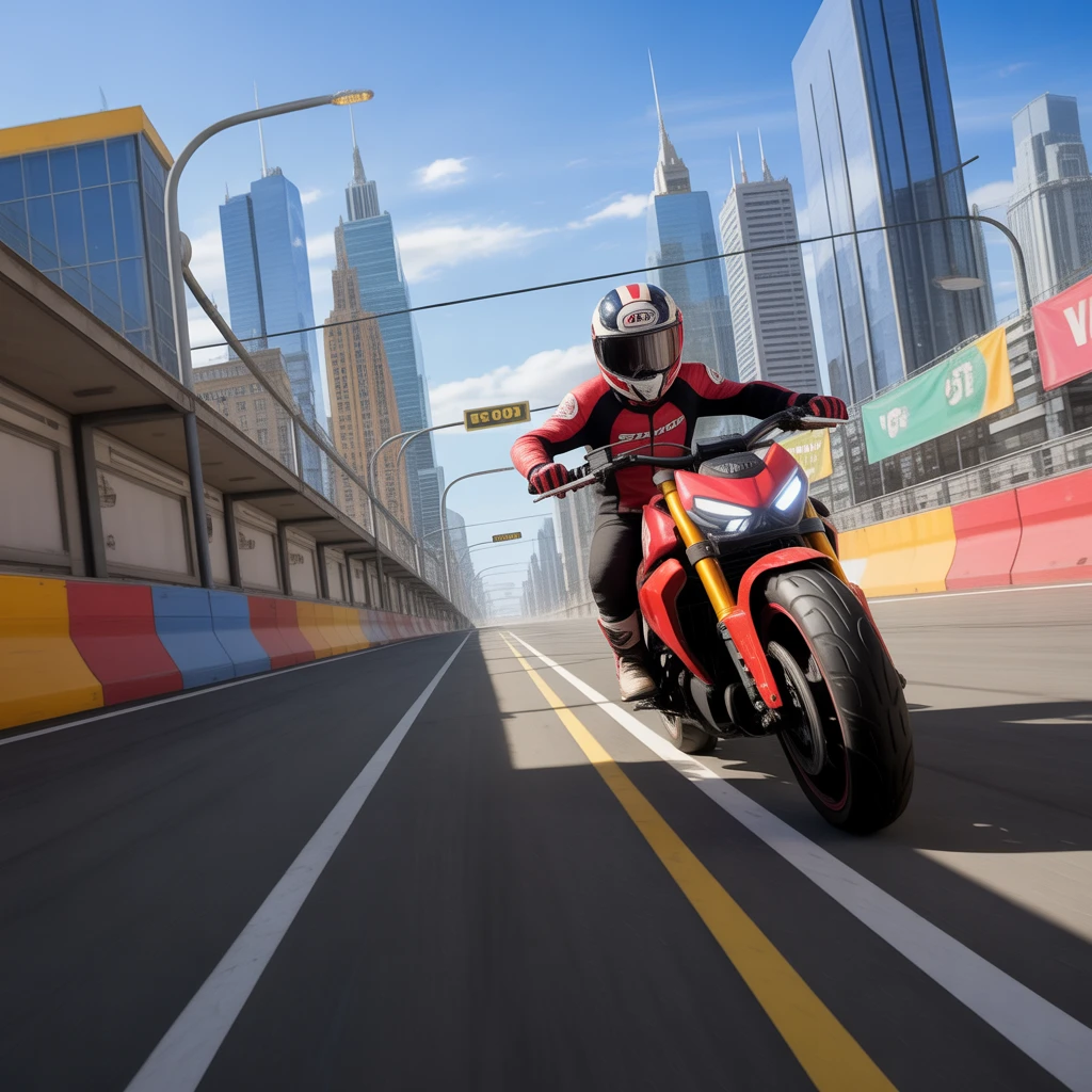 Cover image of Urban Moto Racing Challenge: Free Online Game