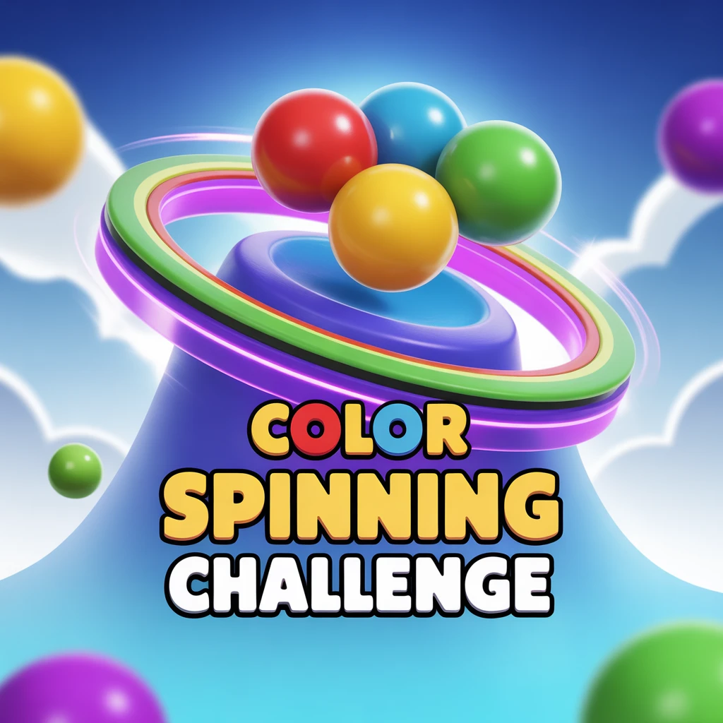Cover image of Vibrant Color Spinning Challenge - Play This Free Online Game!