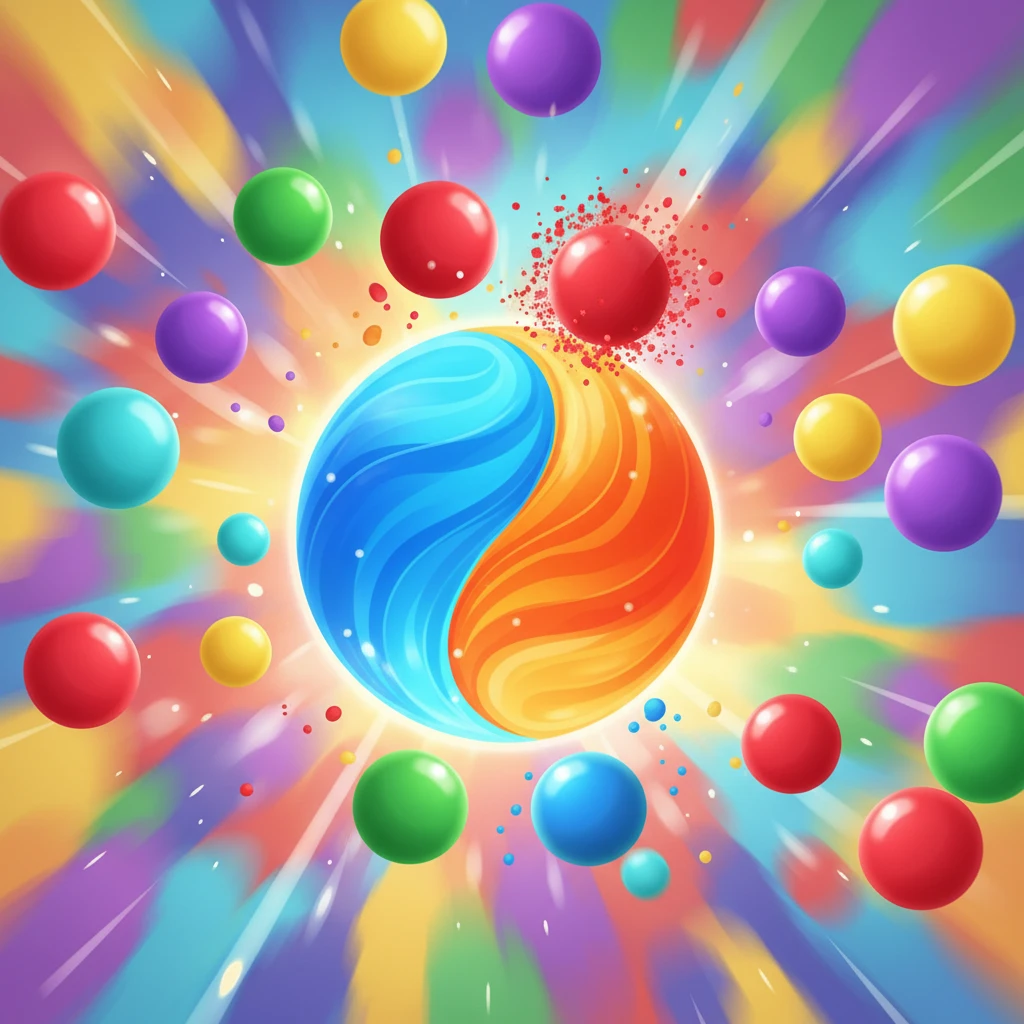 Cover image of Vibrant Color Splash: Catch the Falling Balls Online Game
