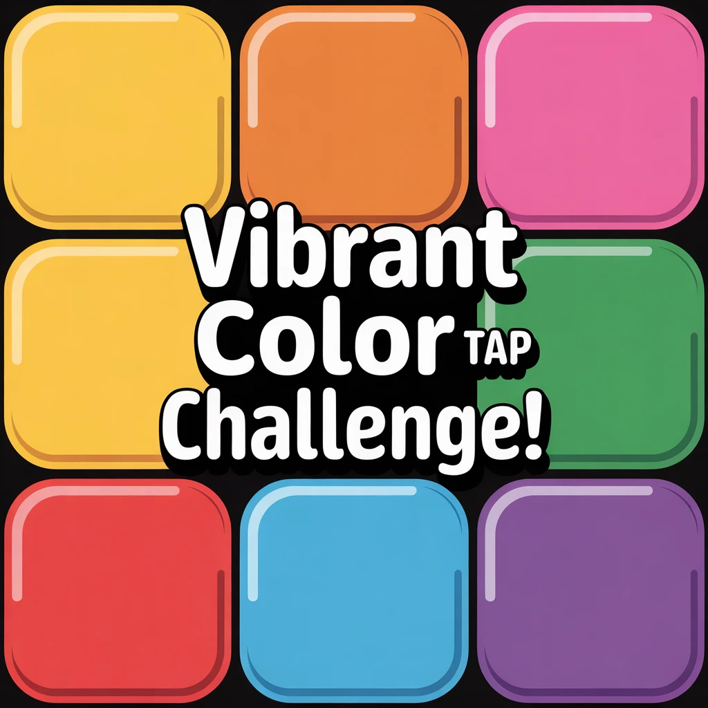 Cover image of Vibrant Color Tap Challenge: Free Online Browser Game