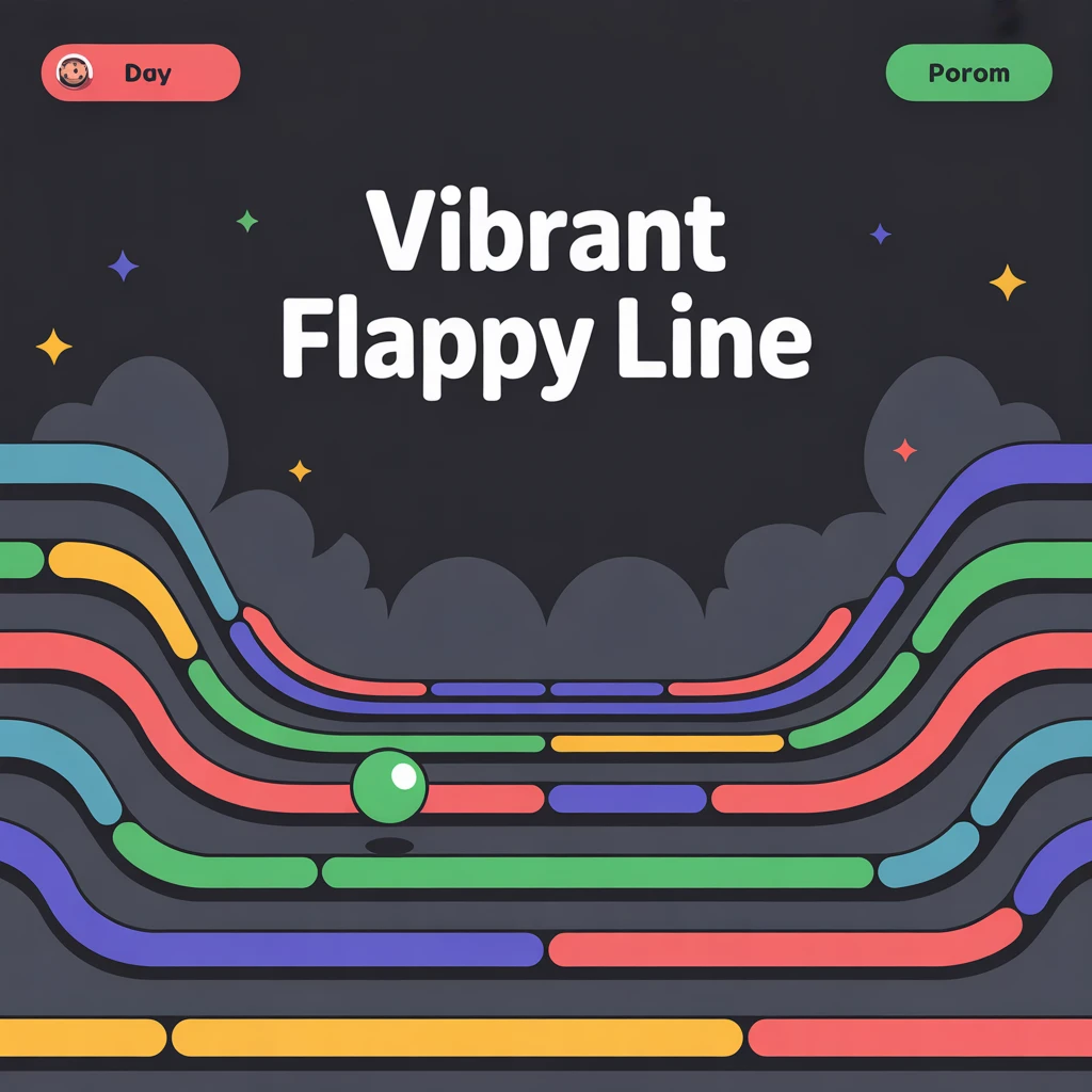 Cover image of Vibrant Flappy Line: An Addictive Online Game Adventure