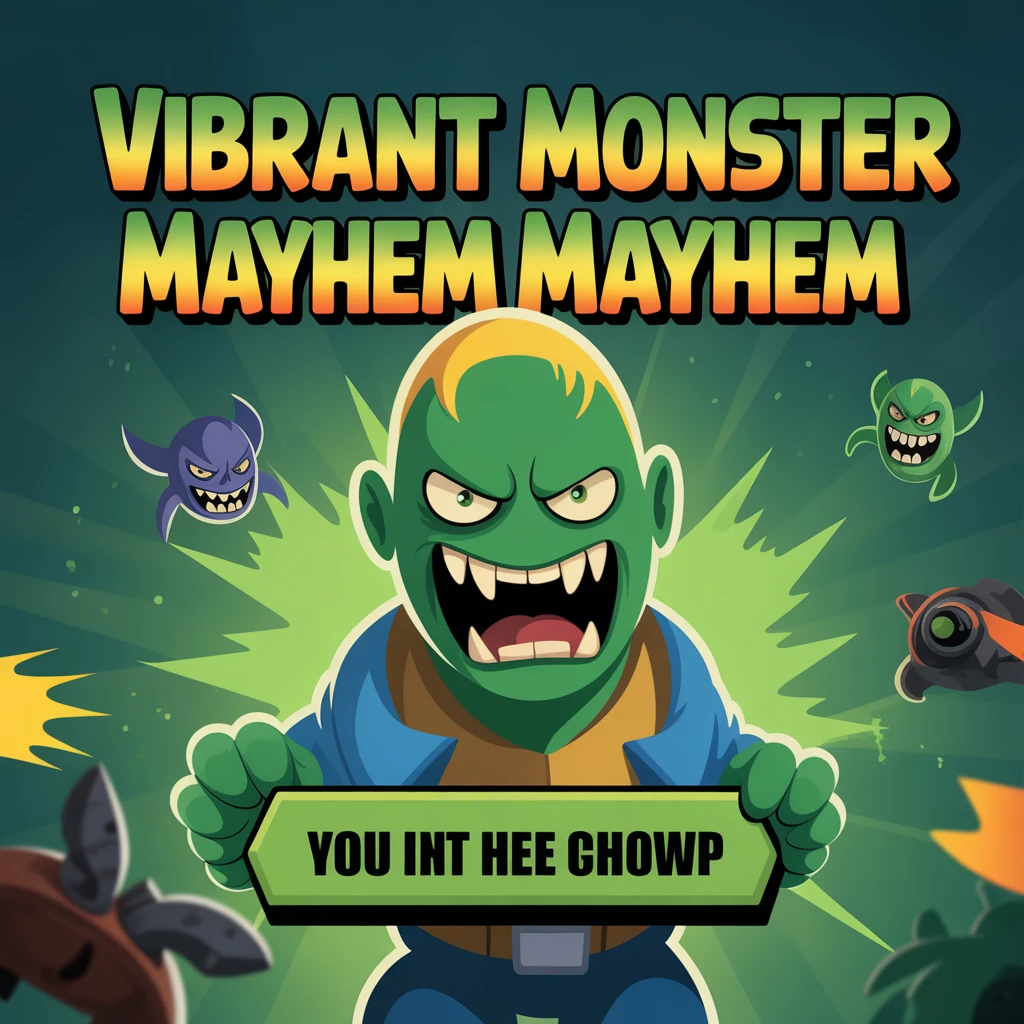 Cover image of Vibrant Monster Mayhem: Survive the Green Slaughter Online Game!