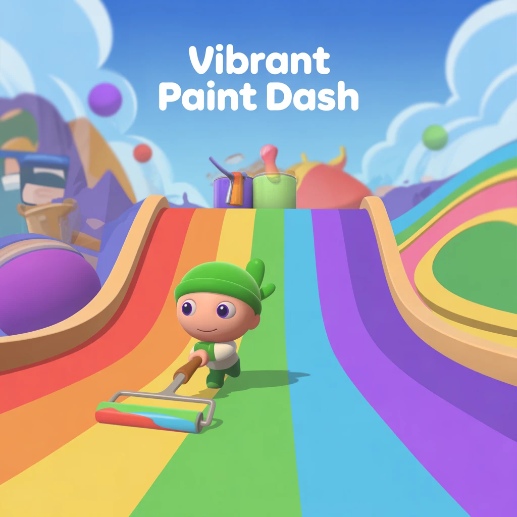 Cover image of Vibrant Paint Dash: Join the Ultimate Colorful Challenge!